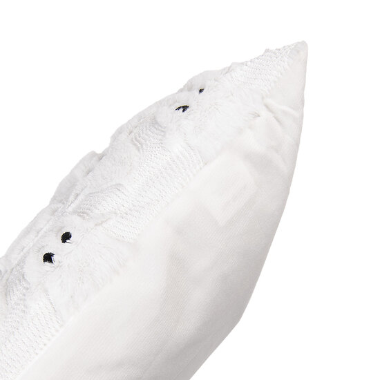 Clayre &amp; Eef   | Kussen gevuld Wit Zwart 45x45x4 cm | KG023.131