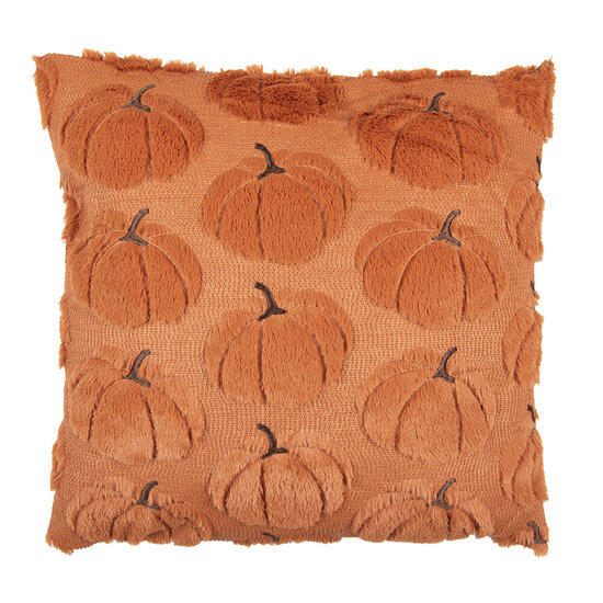 Clayre &amp; Eef   | Kussen gevuld Oranje Groen 45x45x4 cm | KG023.132