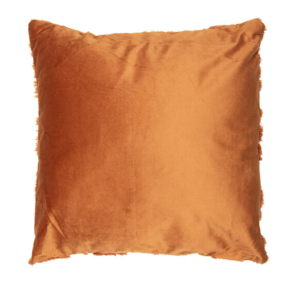 Clayre &amp; Eef   | Kussen gevuld Oranje Groen 45x45x4 cm | KG023.132