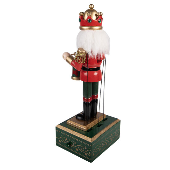 Clayre &amp; Eef   | Decoratie notenkraker Groen Rood 12x9x30 cm | 6H2467