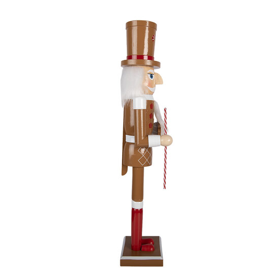 Clayre &amp; Eef   | Decoratie notenkraker Bruin Rood 14x12x60 cm | 6H2493