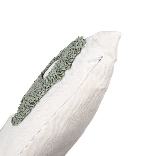 Clayre &amp; Eef   | Kussen gevuld Wit Roze 45x45x4 cm | KG023.136