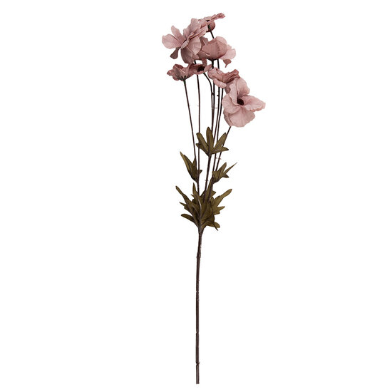 Clayre &amp; Eef   | Decoratie tak met bloemen Roze Groen 6x8x80 cm | 5PL0270P