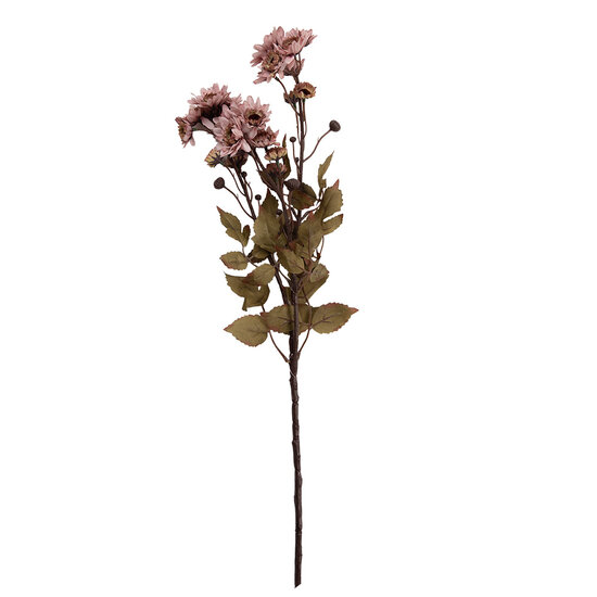 Clayre &amp; Eef   | Decoratie tak met bloemen Roze Groen 6x10x80 cm | 5PL0272P