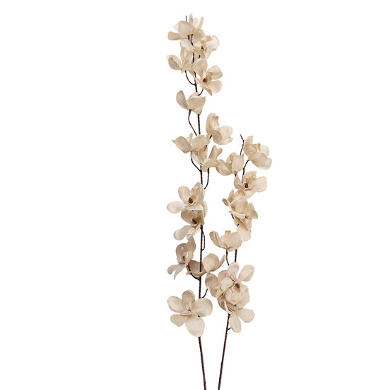 Clayre &amp; Eef   | Decoratie tak met bloemen Beige Bruin 10x10x110 cm | 5PL0274W