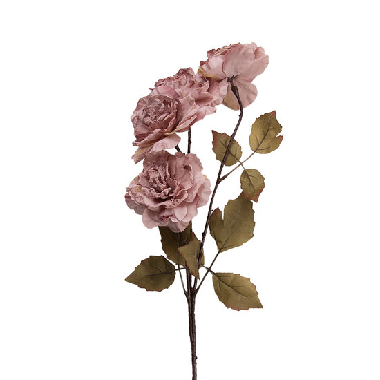 Clayre &amp; Eef   | Decoratie tak met bloemen Roze Groen 8x10x90 cm | 5PL0278P