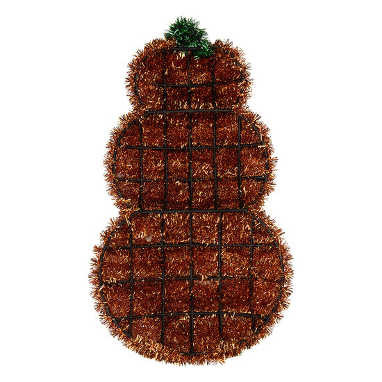 Clayre &amp; Eef   | Wanddecoratie Pompoen Oranje Zwart 30x6x54 cm | 66627