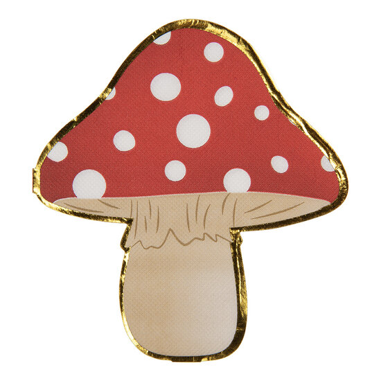 Clayre &amp; Eef   | Papieren servetten Rood Beige (20) | 73193