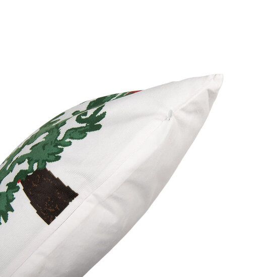 Clayre &amp; Eef   | Kussenhoes Rood Wit 45x45 cm | KT021.459