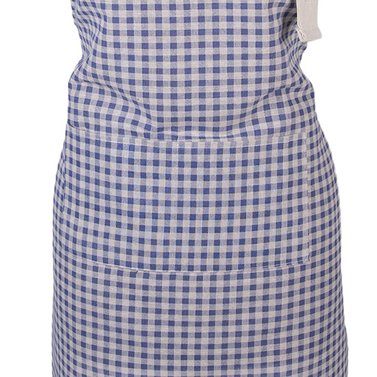 Clayre &amp; Eef   | Keukenschort Blauw Wit 69x68 cm | KT041.064