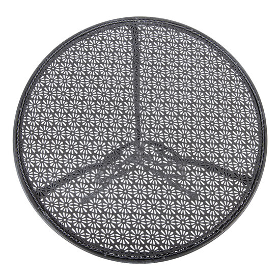 Clayre &amp; Eef   | Bistroset Bistrotafel Bistrostoel 3-delig Grijs &oslash; 60x71 / 50x40x93 cm (2) | 5Y1429