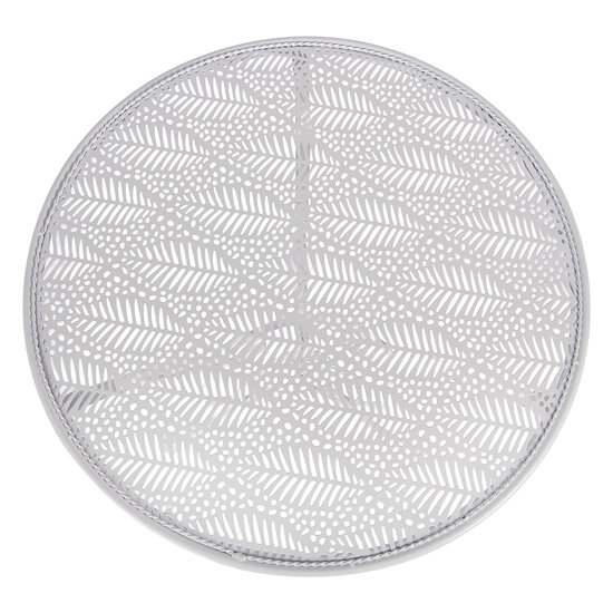 Clayre &amp; Eef   | Bistroset Bistrotafel Bistrostoel 3-delig Wit &oslash; 60x70 / 50x40x93 cm (2) | 5Y1433