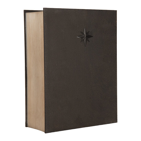 Clayre &amp; Eef   | Muziekdoos met LED Grijs Bruin 17x7x22 cm / 3xAA | 6PR6189