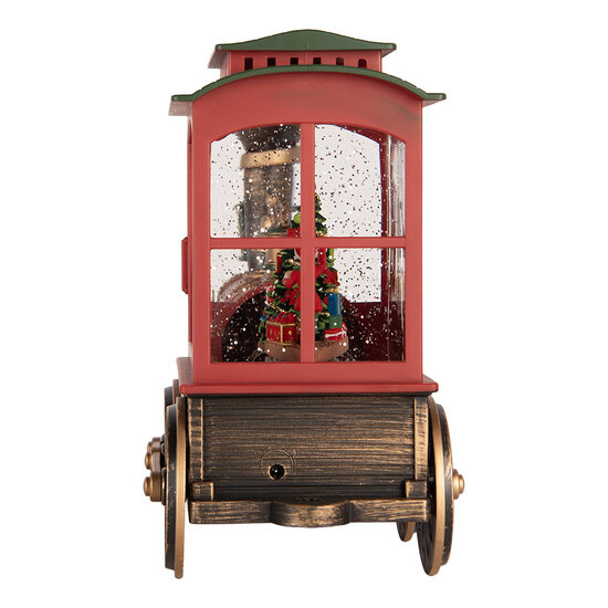 Clayre &amp; Eef   | Muziekdoos Trein met LED Rood Groen 31x10x19 cm / 3xAA | 6PR6202