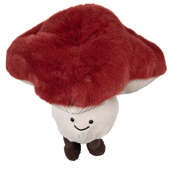 Clayre &amp; Eef   | Kussen gevuld Beige Rood 40x40x40 cm | KG035.061