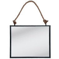 Clayre & Eef | Wandspiegel Zwart 50x4x40 cm | 52S093