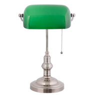 Clayre & Eef | Bureaulamp Bankierslamp Groen 27x17x41 cm E27/max 1x60W | 5LL-5100