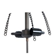 Clayre & Eef | Snoerpendel Ketting Tiffany Bruin 15x15x33 cm E27/max 2x60W | 5LL-82
