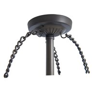 Clayre & Eef | Snoerpendel Ketting Tiffany Bruin 15x15x33 cm E27/max 2x60W | 5LL-82