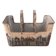 Clayre & Eef | Bloempot Binnen Bruin 45x28x23 cm | 6Y2644