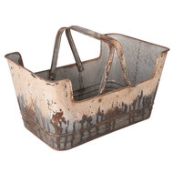 Clayre & Eef | Bloempot Binnen Bruin 45x28x23 cm | 6Y2644