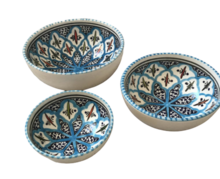 Tapas setje 3 delig Turquoise blue fine | TB.TP.3D | Dishes & Deco