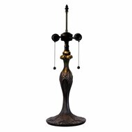 Clayre & Eef | Lampenvoet Tafellamp Tiffany Bruin ø 17x55 cm E27/max 2x60W | 5LL-9319