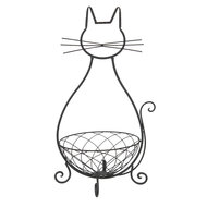 Clayre & Eef | Decoratie schaal Kat Bruin 31x25x55 cm | 6Y3182