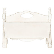 Clayre & Eef | Tijdschriftenhouder Wit 55x25x44 cm | 5H0405