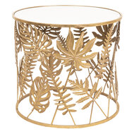 Clayre & Eef | Bijzettafel Goudkleurig ø 61x56 cm | 5Y0622
