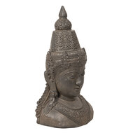 Decoratie Buddha hoofd 40*29*71 cm Grijs | 5PR0057 | Clayre & Eef