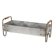 Clayre & Eef | Opbergbak Grijs 47x20x20 cm | 6Y3564