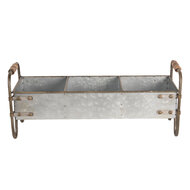 Clayre & Eef | Opbergbak Grijs 47x20x20 cm | 6Y3564
