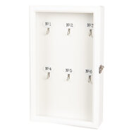 Sleutelkast 24*7*38 cm Wit | 6H1570W | Clayre & Eef 1