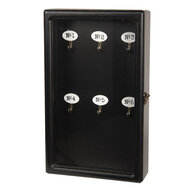 Sleutelkast 24*7*38 cm Zwart | 6H1570Z | Clayre & Eef 1