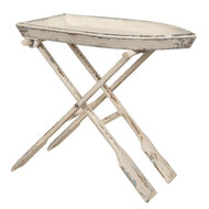 Tafel 70*39*64 cm Wit | 50402 | Clayre & Eef 1