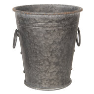 Decoratie emmer (2) ø 37*42 / 32*35 cm Grijs | 6Y3738 | Clayre & Eef 1