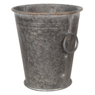 Decoratie emmer (2) ø 37*42 / 32*35 cm Grijs | 6Y3738 | Clayre & Eef 2