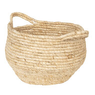 Mand (set van 3) ( set 3 ) ø 30*31 / ø 25*26 / ø 20*20 cm Creme | 6RO0472 | Clayre & Eef 2