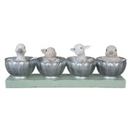Decoratie Pasen 26*6*9 cm Groen | 6PR1053 | Clayre & Eef