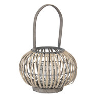 Lantaarn ø 28*20 cm Grijs | 6RO0465M | Clayre & Eef 1