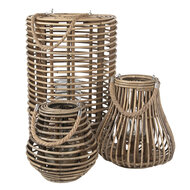 Lantaarn ø 27*30 cm Grijs | 6RO0468 | Clayre & Eef 2