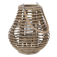 Lantaarn ø 26*28 cm Grijs | 6RO0469M | Clayre & Eef 1