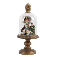 Stolp met decoratie &oslash; 9*21 cm Transparant | 6GL2805 | Clayre &amp; Eef