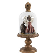 Stolp met decoratie &oslash; 9*21 cm Transparant | 6GL2805 | Clayre &amp; Eef 1