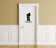 Toiletsticker voor heren & dames man vrouw hoge nood | Rosami Decoratiestickers 2