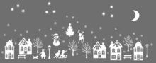 Voordeelset 59 delig raamsticker herbruikbaar kerst wintertafereel | Rosami Decoratiestickers 1