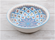 Turquoise blue fine saladier Ø 30 cm | SS.BC.30 | Dishes & Deco 1
