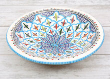 Turquoise blue fine salade serveer schaal Ø 40 cm | SOR.BC.40 | Dishes & Deco 1
