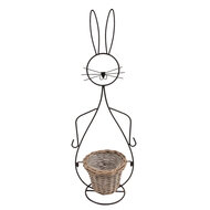 Clayre & Eef | Bloempot Binnen Zwart 20x31x83 cm | 5Y0822